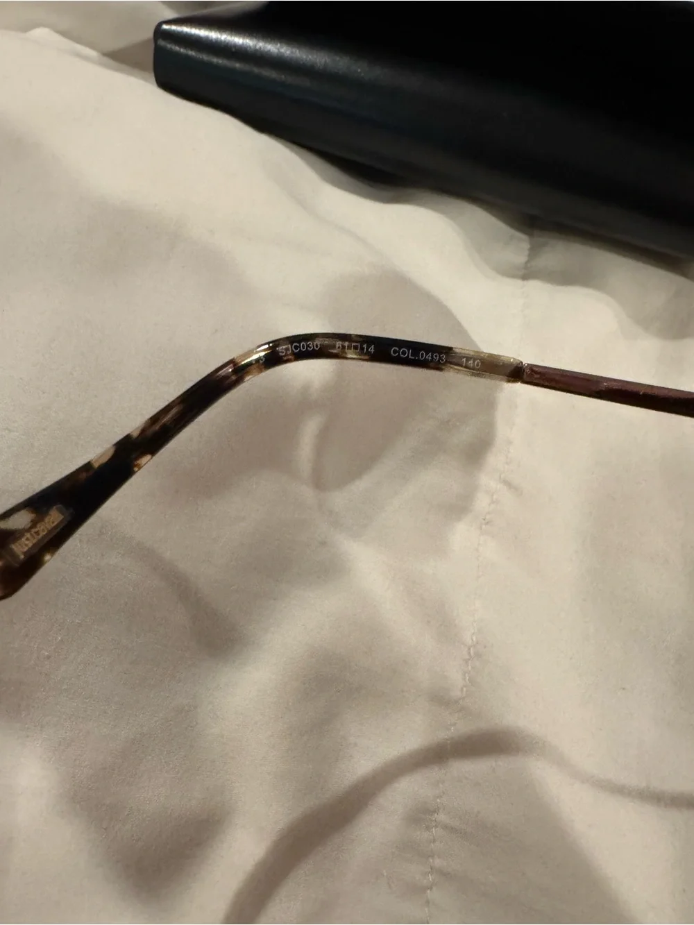 Just Cavalli Gold Frame Sunglasses with Dark Gray Lenses